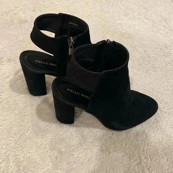 Pelle Moda Shoes - Pelle Moda Black Suede Booties